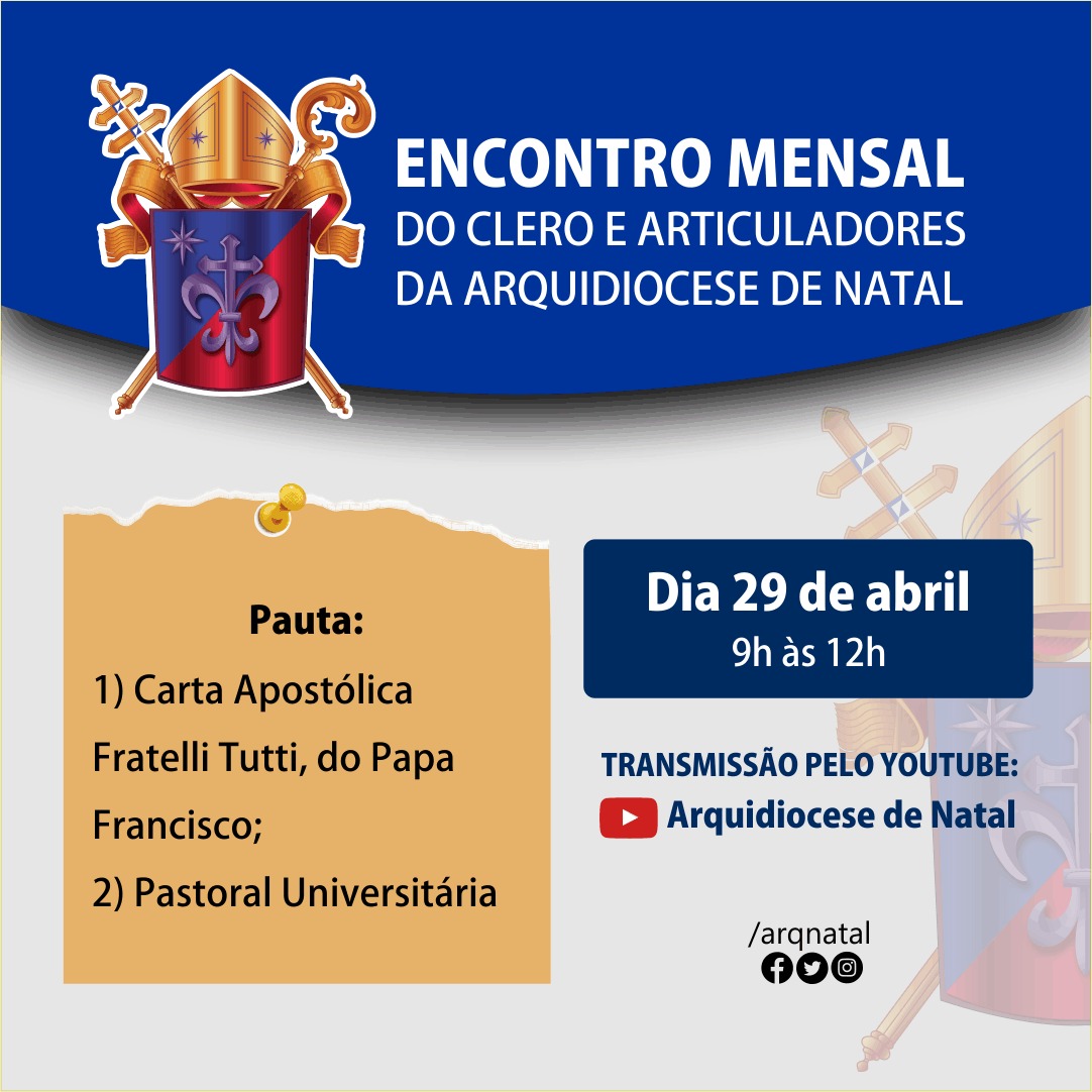 Encontro Mensal do Clero e Articuladores da Arquidiocese de Natal